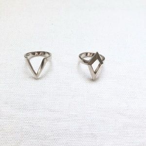 Stackable silver rings